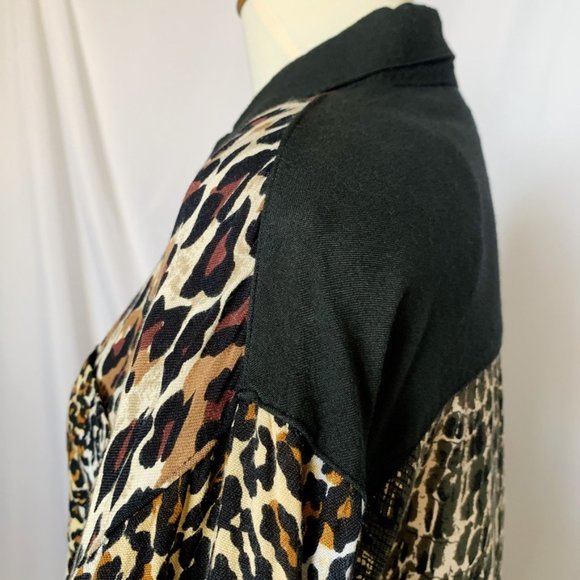 Next Move Vintage Animal Print Button Up Size Large - Picture 7 of 12